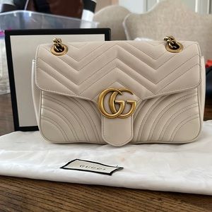 Authentic!!!! White Gucci bag